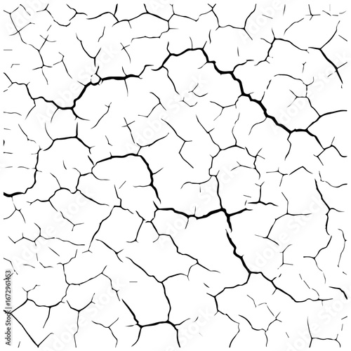 Abstract cracked surface texture, drought and decay pattern for grunge design