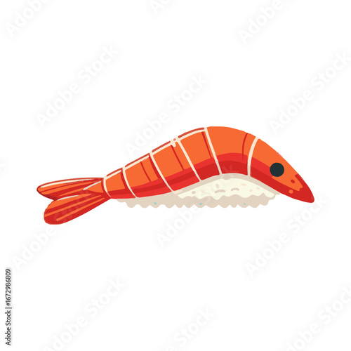 ebi shrimp illustration design