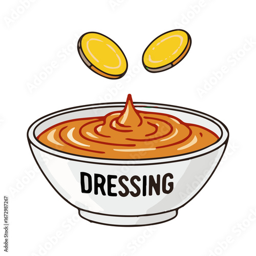 dressing vector illustration design