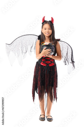 Cute Asian girl dressed for...