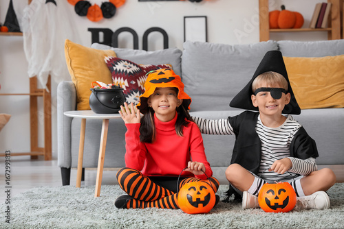 Little children dressed for...