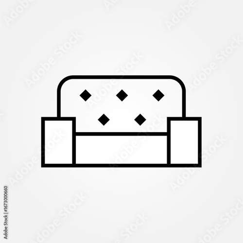 sofa icon symbol illustration vector eps10 logo template design pattern seamless bright minimal design flat design realistic style simple design modern design