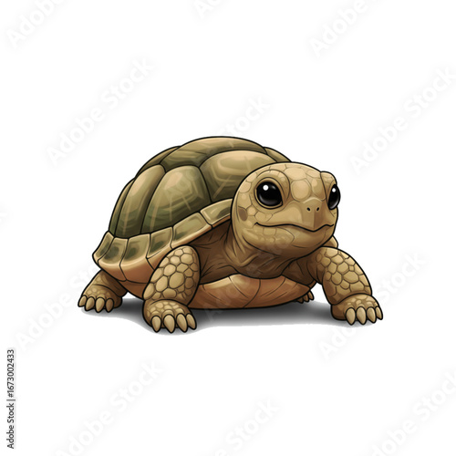A charming turtle design that captures the innocence and friendly nature of animals, spreading joy and happiness in every detail.