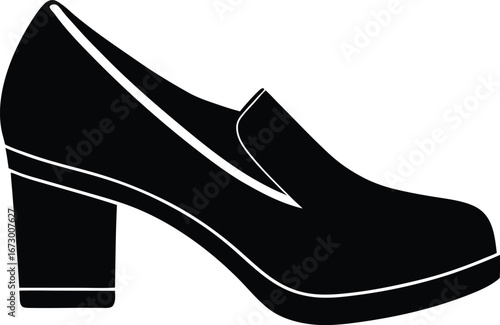  casual-block-heel-shoes--modern-flat-vector
