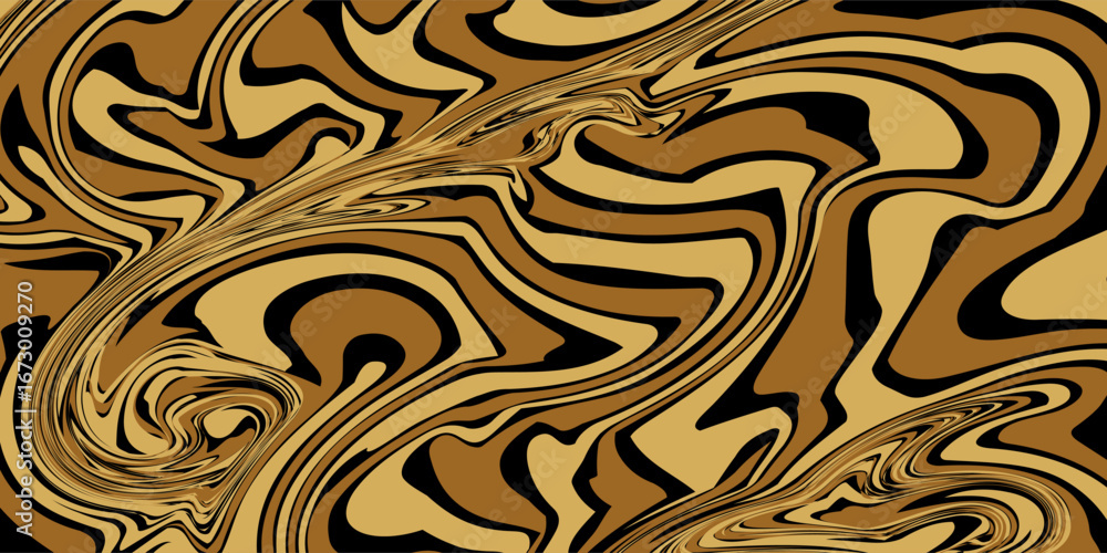 Fototapeta premium Abstract shiny color gold wave luxury background