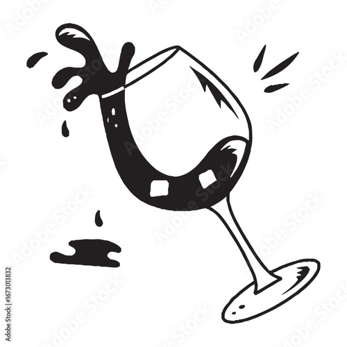A wine glass