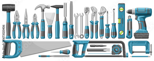 Vector set of Hardware Tools