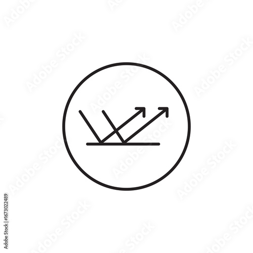 rebound vector logo set simple linear illustration for web and app..eps