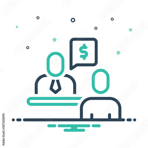 Mix icon for financial advisory