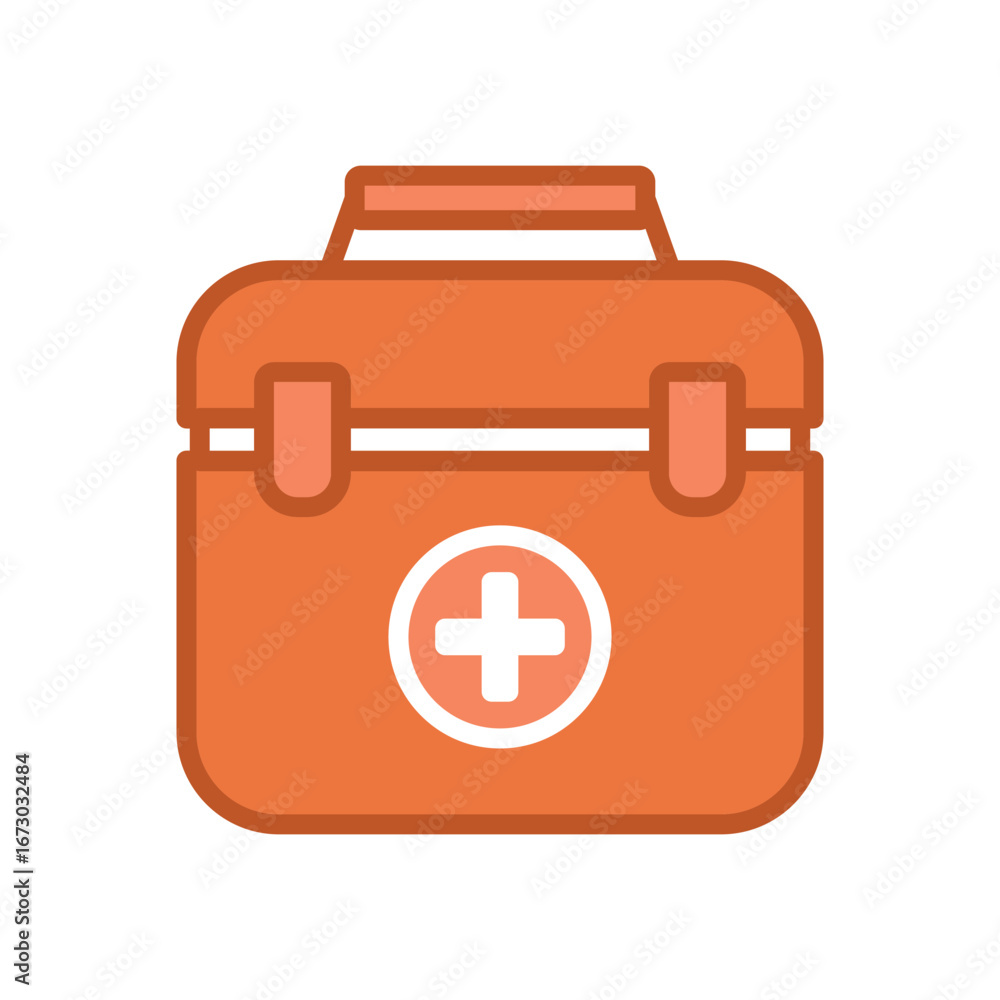 Obraz premium first aid kit icon vector design template elegant style