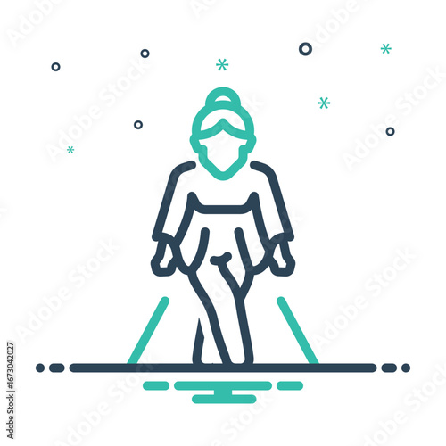 Mix icon for ramp walk
