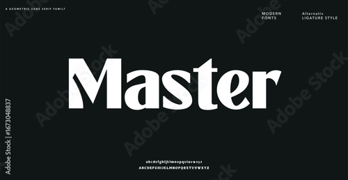 Master modern stylish small alphabet letter logo design