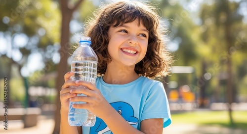 woman drinking water