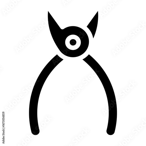 Wire Cutter  Vector Glyph Icon Design