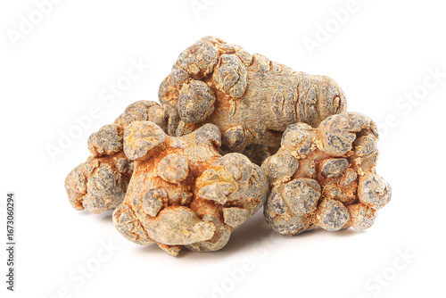 Panax Pseudoginseng Roots Wenshan Traditional Chinese Medicine Herb White Background