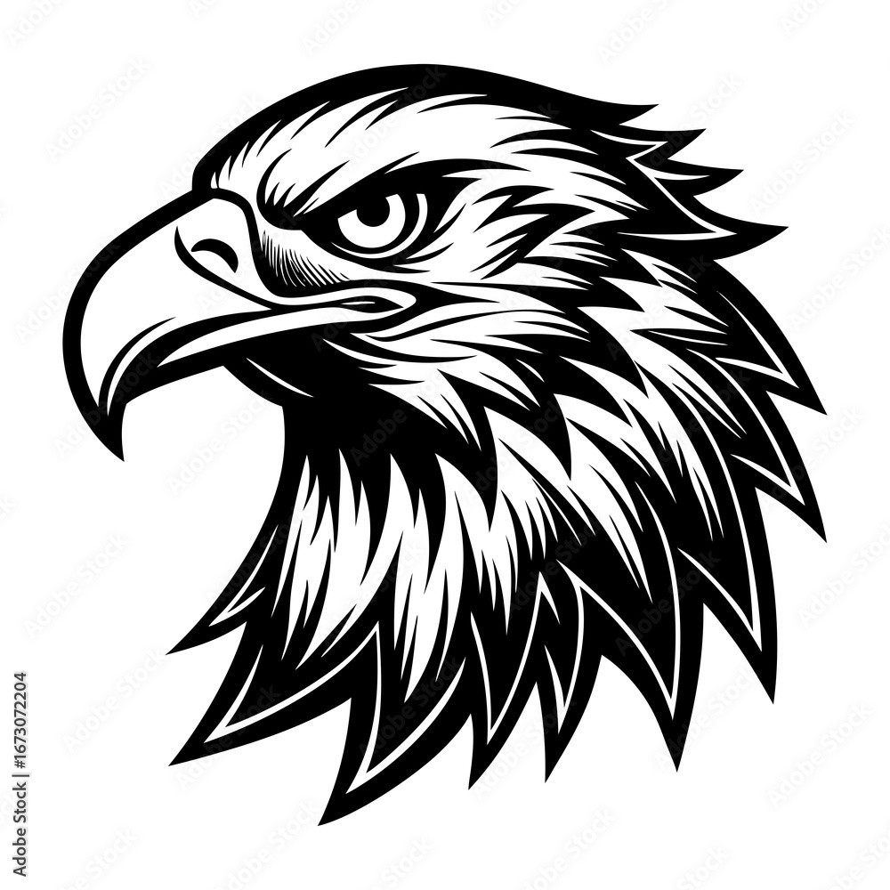 Obraz premium eagle head vector