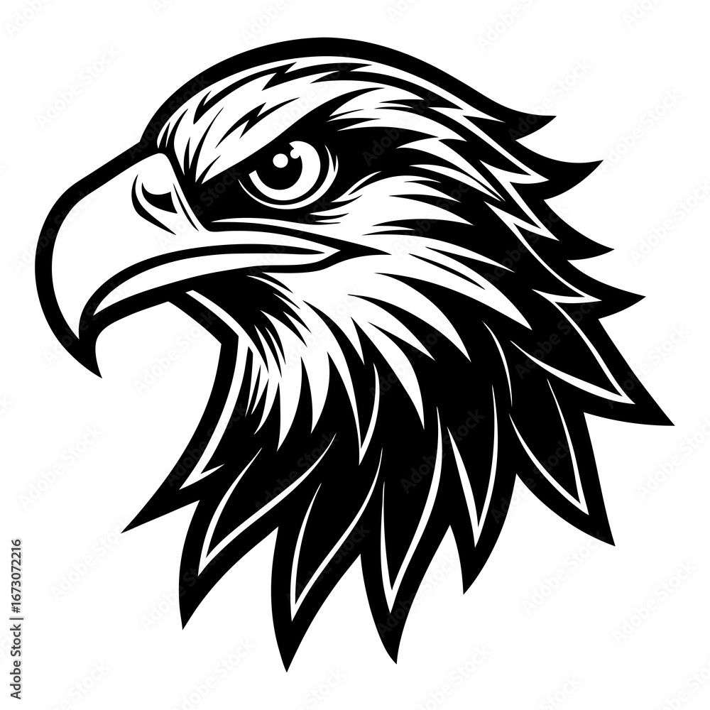 Obraz premium eagle head vector