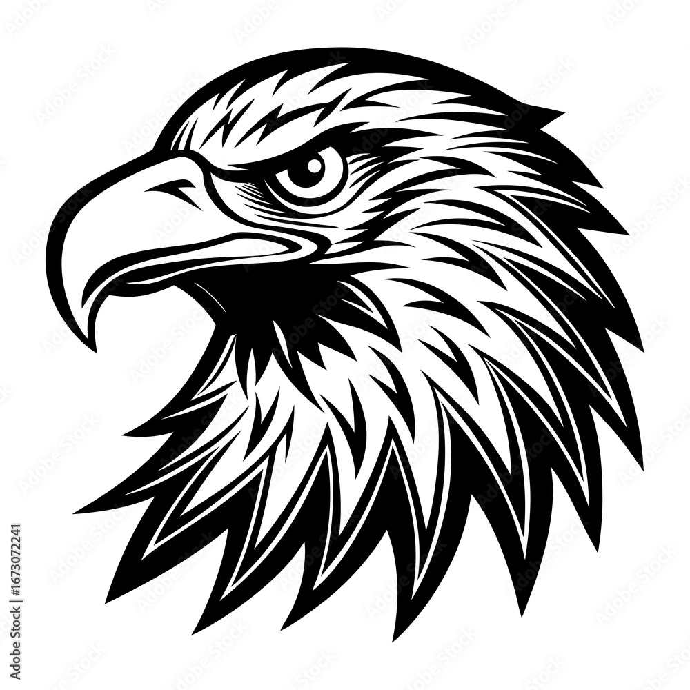Obraz premium eagle head vector
