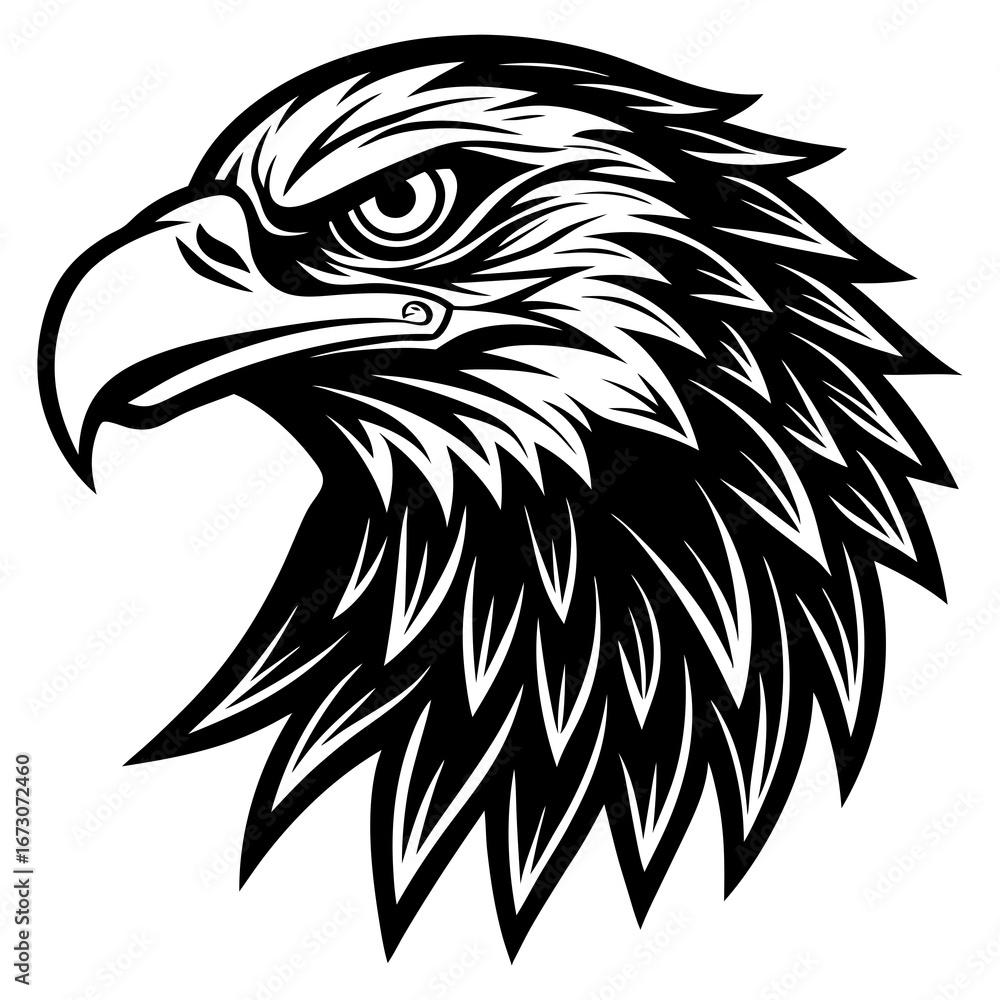 Obraz premium eagle head vector
