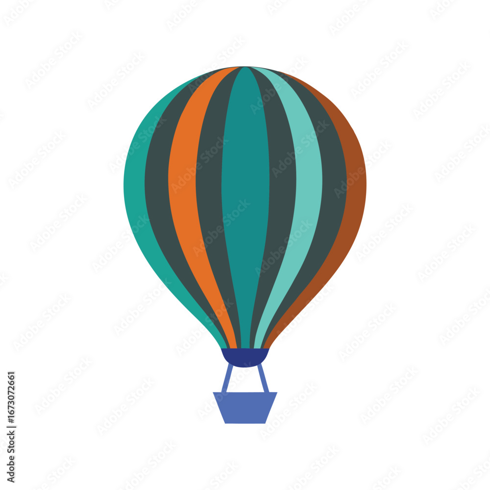 Fototapeta premium gradient balloon logo vector illustration
