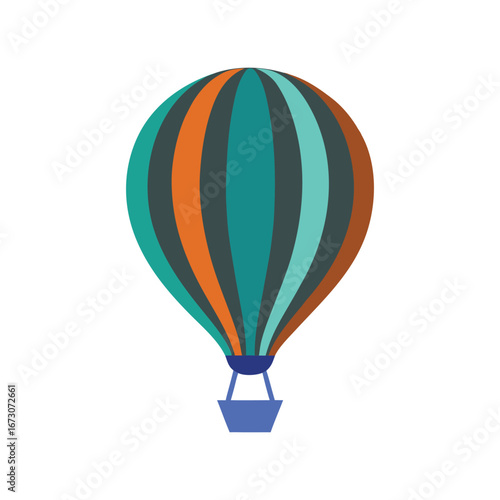 gradient balloon logo vector illustration