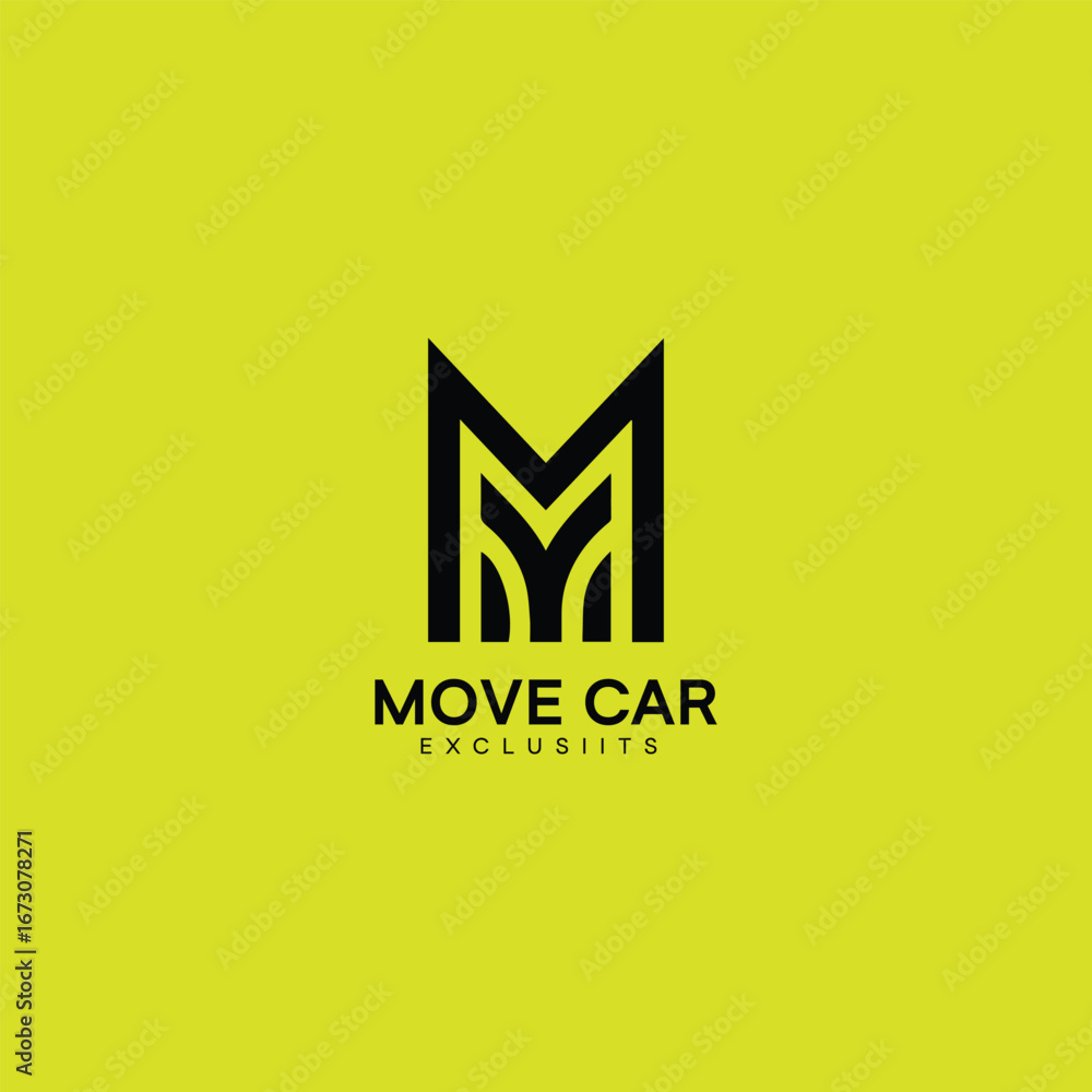 Fototapeta premium abstract vector logo design, Move Car Logo,