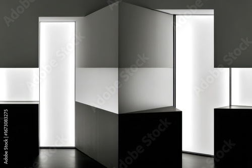 Wallpaper Mural abstract background with squares Torontodigital.ca