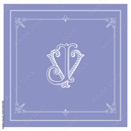 JV, VJ, logo JV, Letter JV,  Monogram JV,Wedding Monogram, Wedding Logo, Logo Design , Monogram Vintage