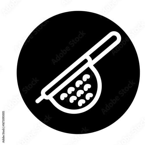 Strainer Vector Glyph Icon Design