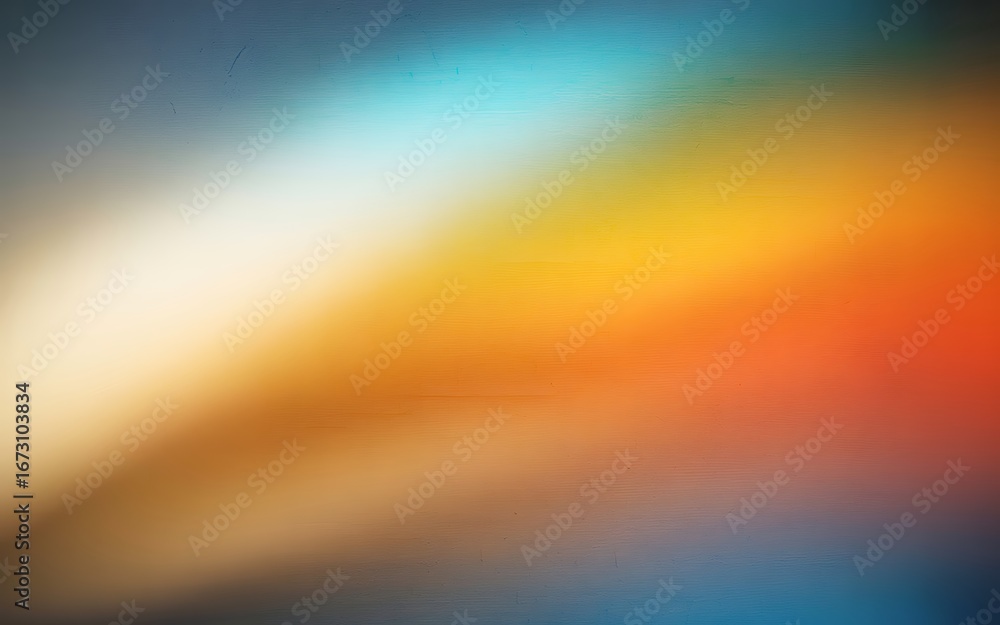 Obraz premium Abstract pixelated gradient of warm orange and cool blue tones with a bright light streak