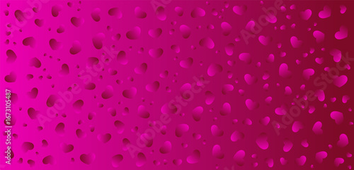 Abstract magenta background with glowing hearts, Valentine's Day background design