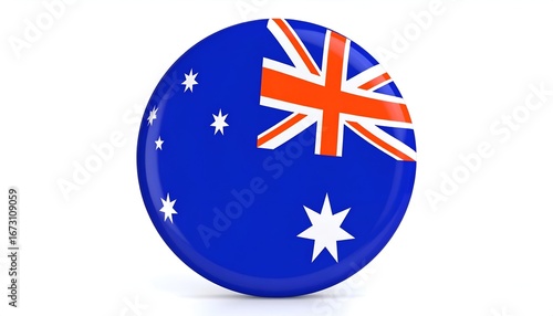 Circular icon of the Australian flag