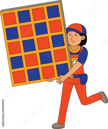 woman electrician profession