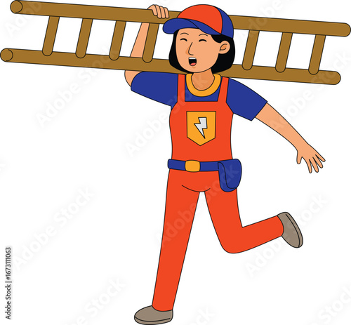 woman electrician profession
