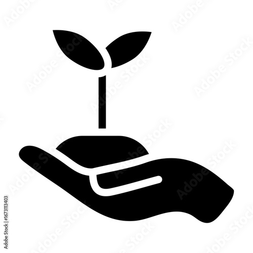 New Beginnings Vector Glyph Icon Design