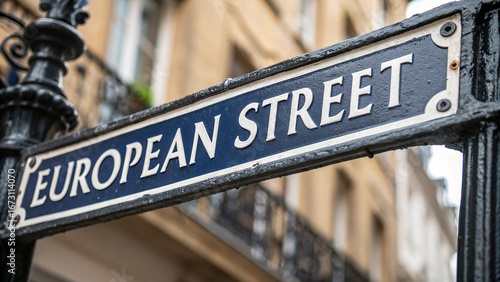 A street sign up