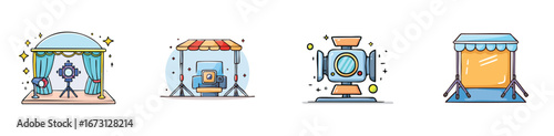studio vector pack in contemporary style with balanced composition.