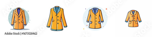 coat vector pack in contemporary style with balanced composition.
