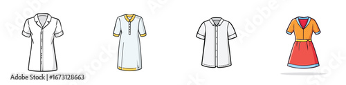tunic vector pack in contemporary style with balanced composition.
