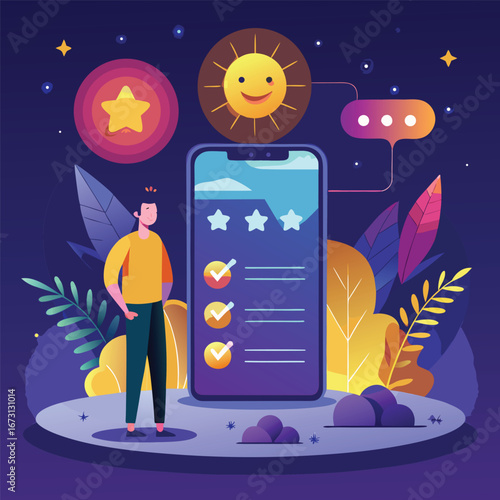 Mobile app user feedback and rating interface design