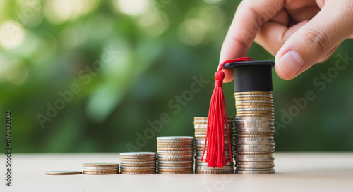 Wallpaper Mural College savings plan education fund financial aid student loan debt graduation concept Torontodigital.ca