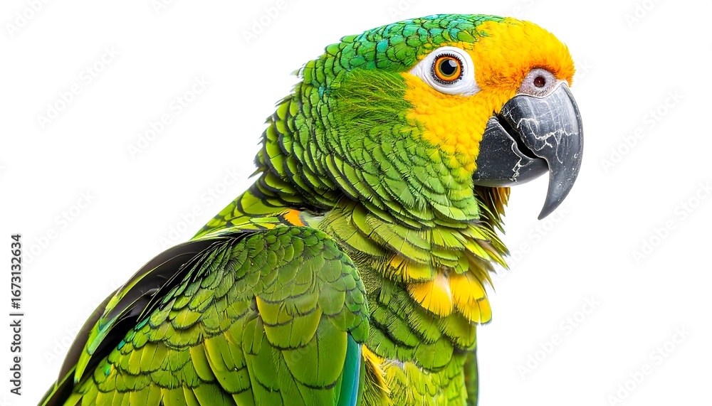 Obraz premium Close-up of a vibrant parrot (1)