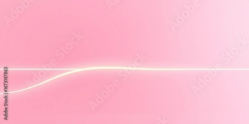Soft pink minimalist wallpaper with a subtle, glowing ribbon outline,  aesthetic,  delicate