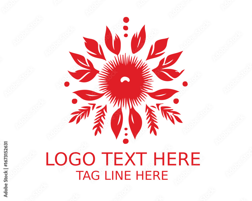 Obraz premium Floral Flower Logo Design 