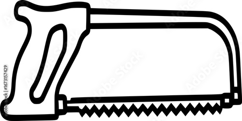 vector illustration of a hammer and nail