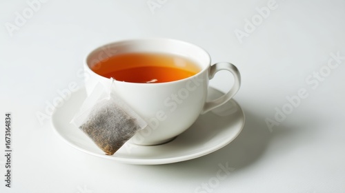 Wallpaper Mural A cup of hot tea on a white background. Torontodigital.ca