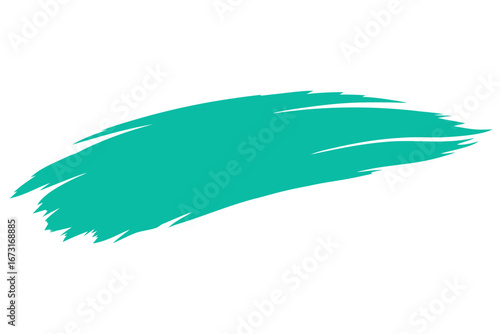 teal brush stroke
