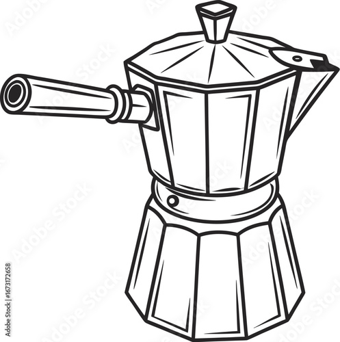 coffee maker on white background