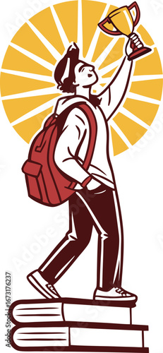vector illustration of a warrior