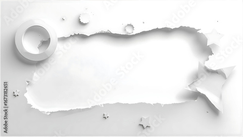 White Paper Texture with Water Drops and Shadows